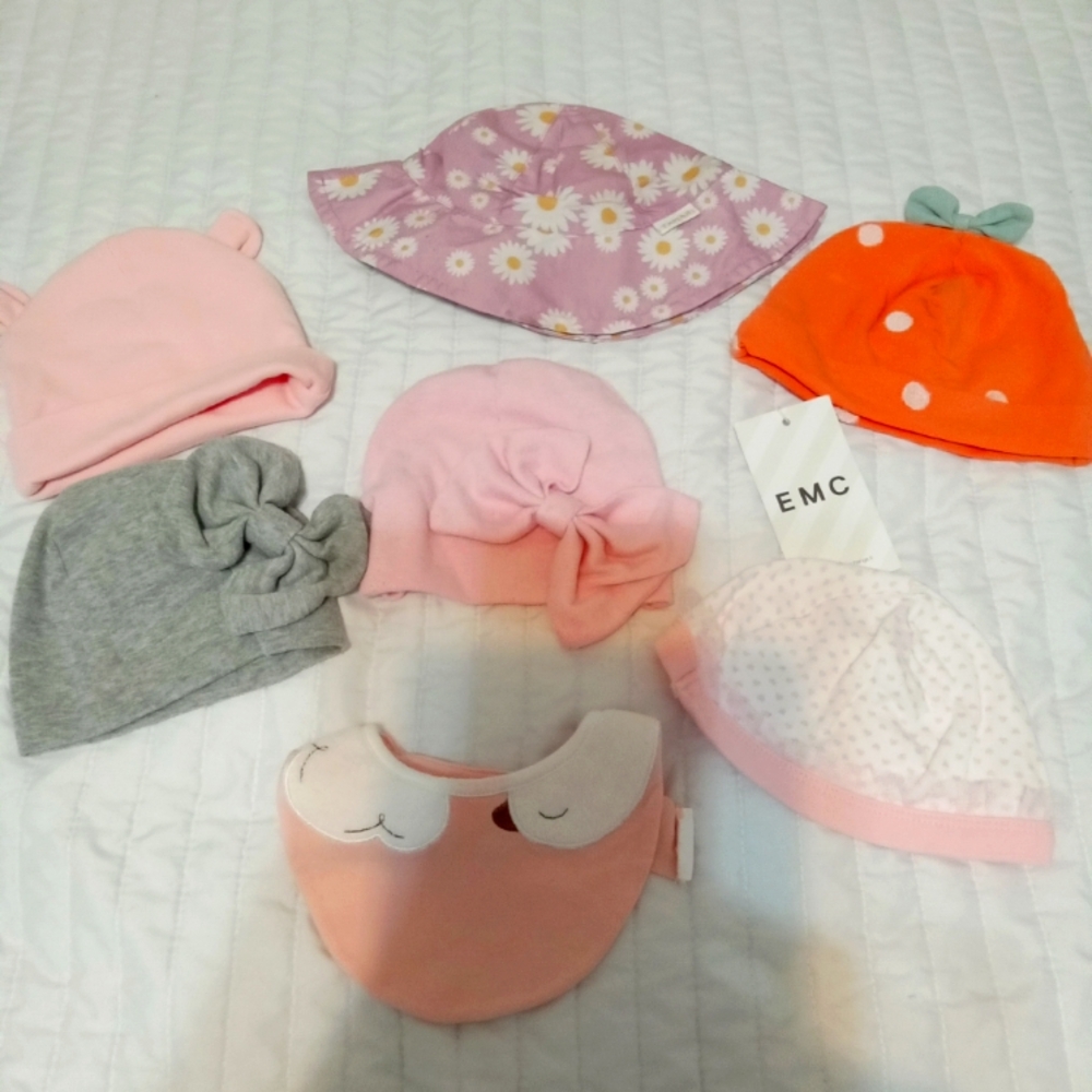 Baby girl hat bundle